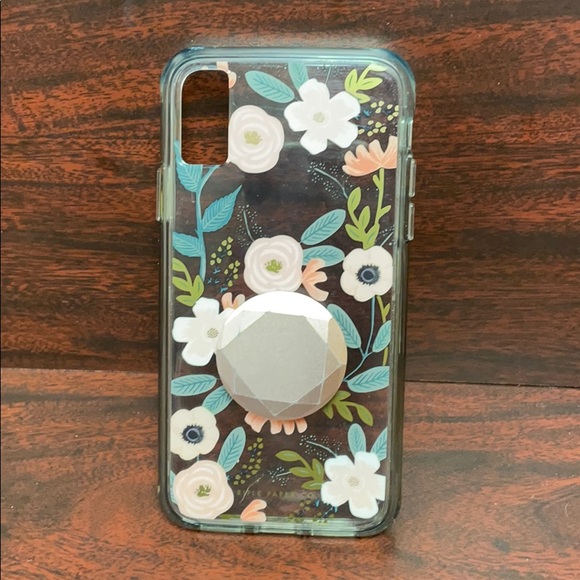 Rifle Paper Co iPhone X/XS case with popsocket